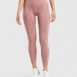 Gymshark Women's Paige Pink Leggings - ADAPT FLECK SEAMLESS LEGGINGS